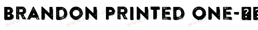 Brandon Printed One字体转换